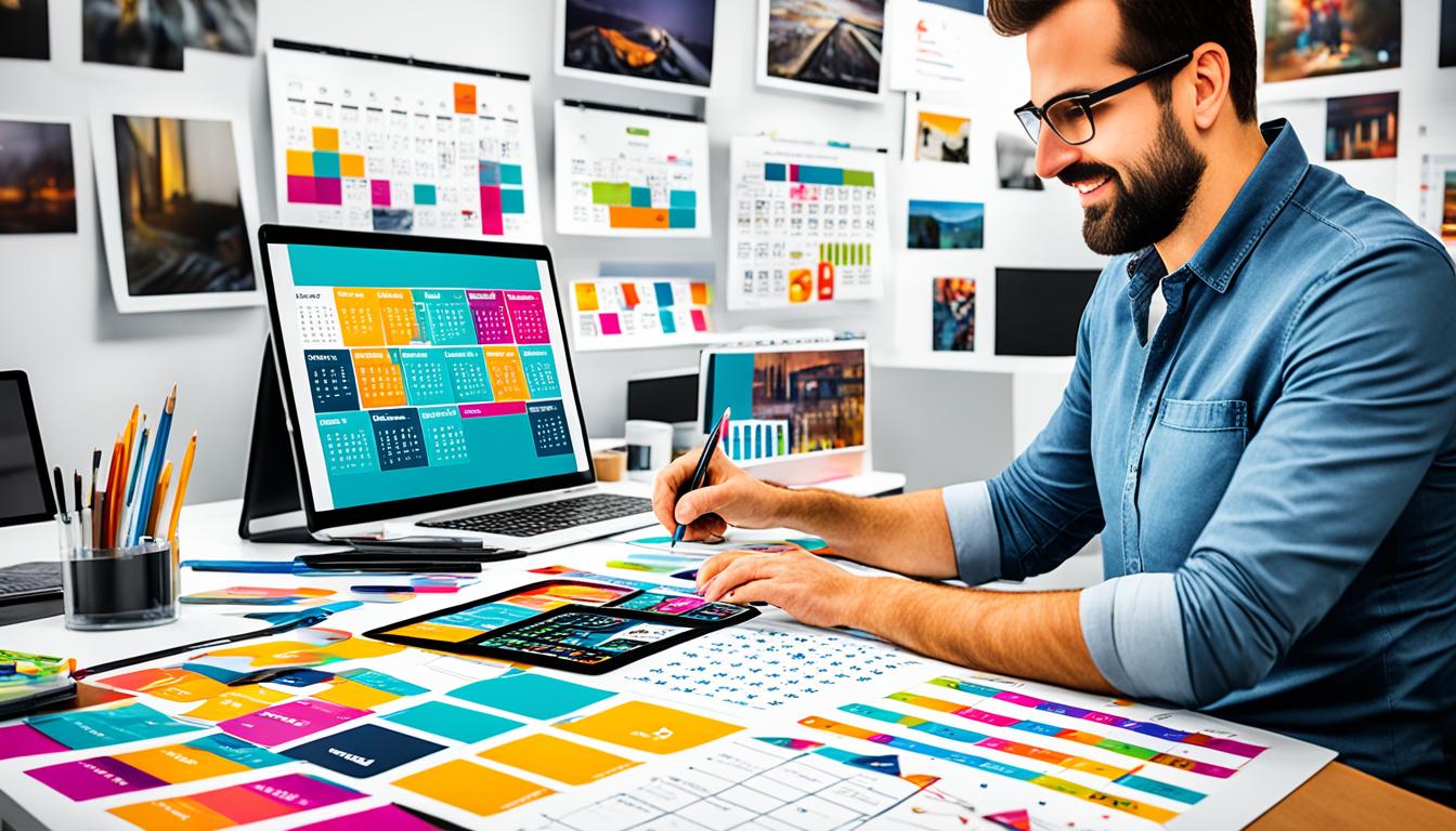 Personalización de calendarios con diseño gráfico