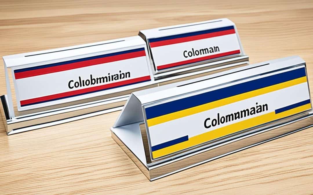 Placas Identificativas para Escritorio en Colombia
