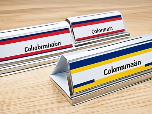 Placas Identificativas para Escritorio en Colombia
