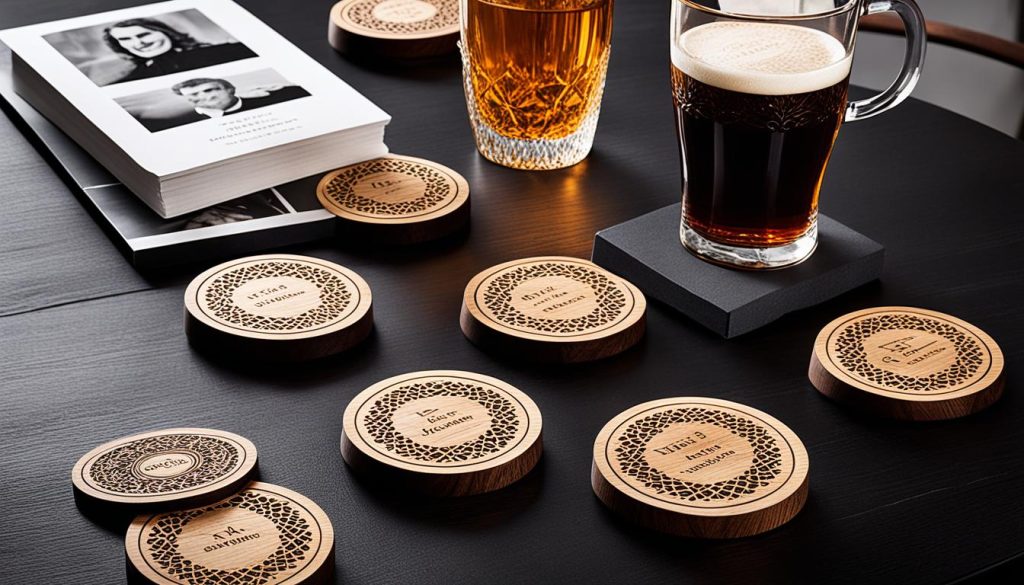 Posavasos de madera elegantes