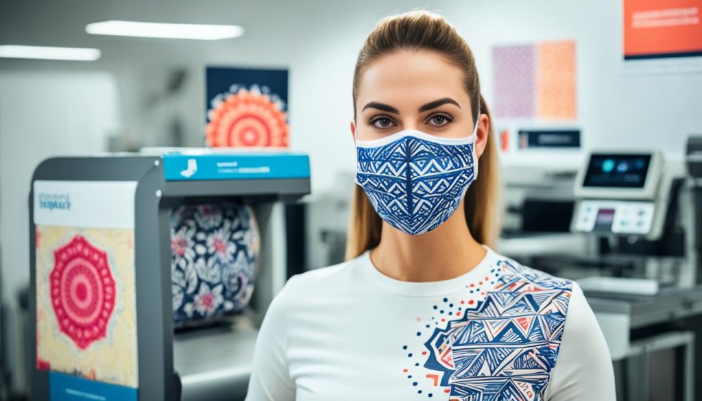 Servicios de impresión digital para cubrebocas personalizados
