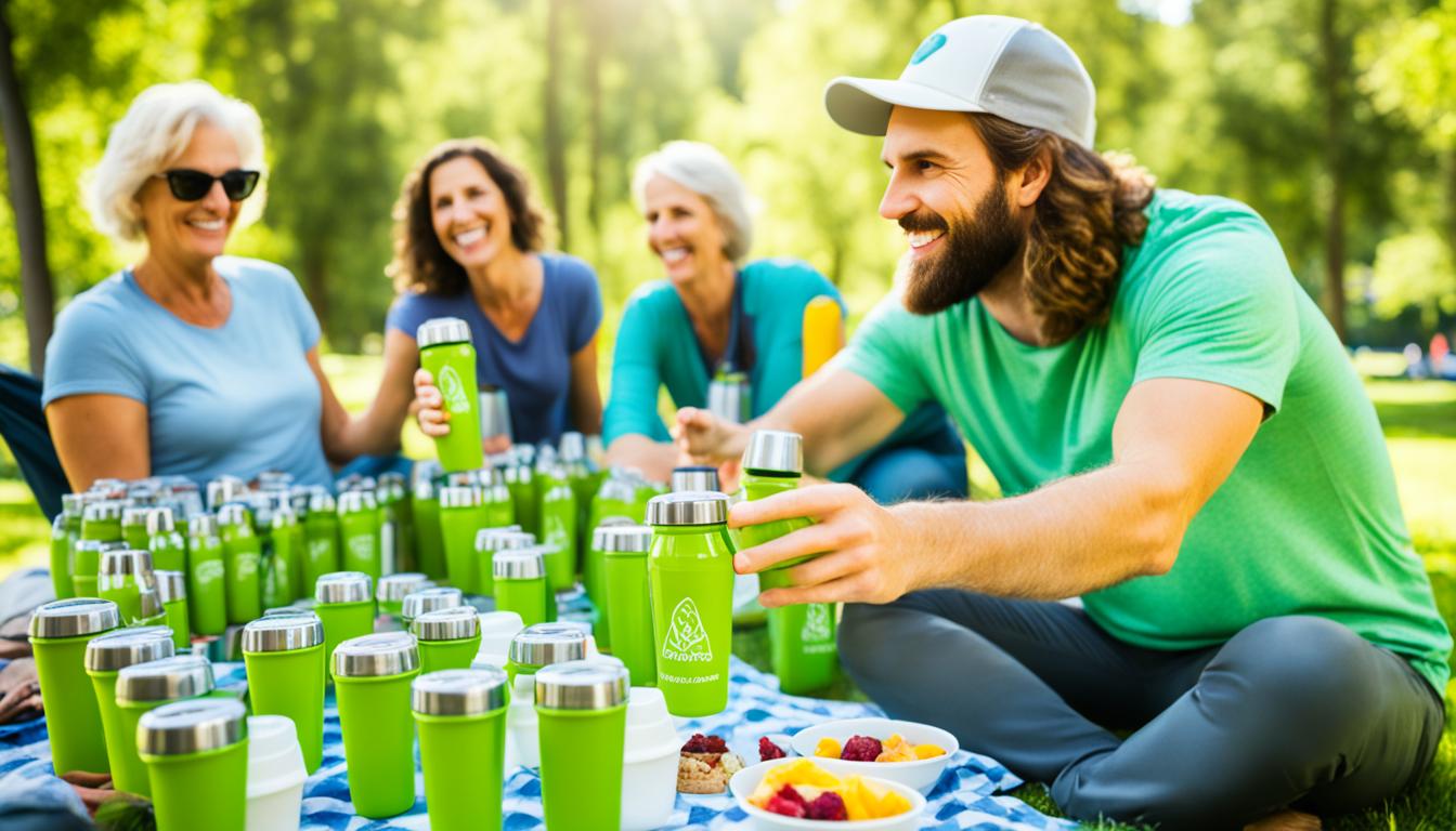 Vasos y botellas reutilizables personalizadas