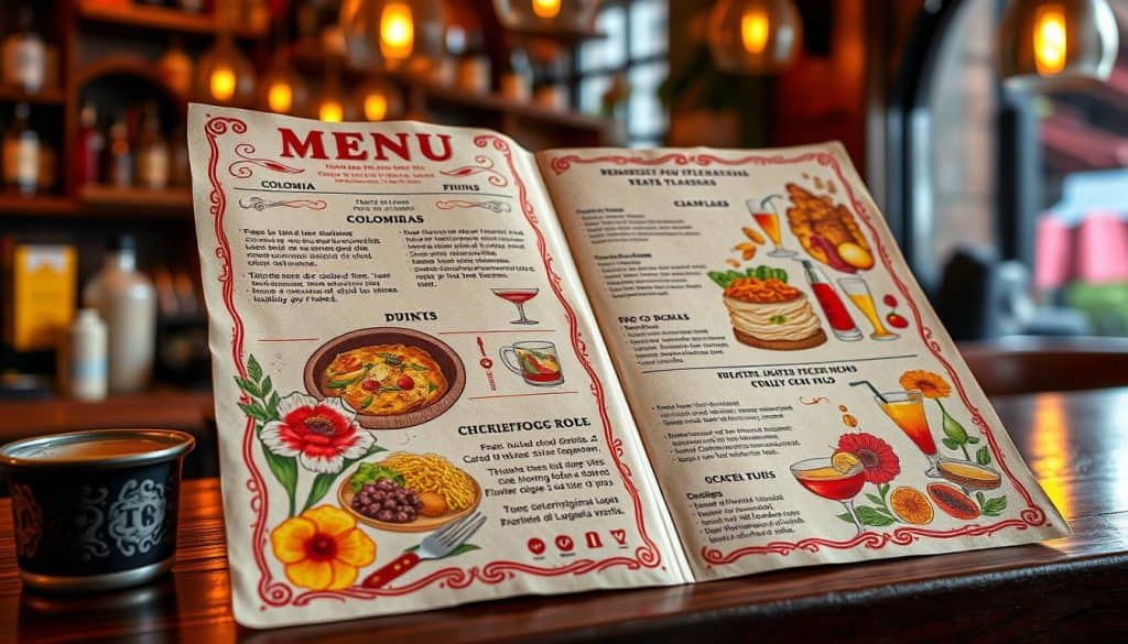Diseño de menús para bares colombianos Diseño de menús para bares colombianos