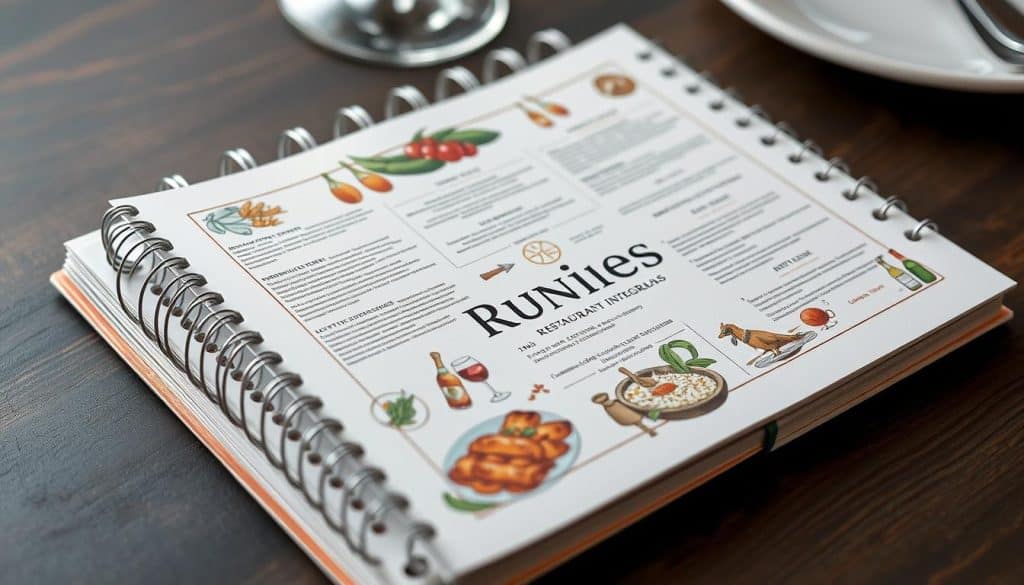 Encuadernación en espiral para menús Encuadernación en espiral para menús