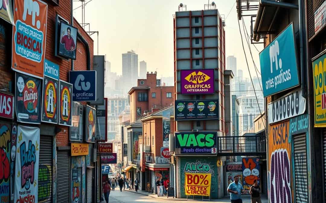 Anuncios publicitarios en paredes