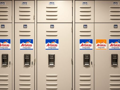 Identificación de lockers con stickers | Artes Graficas Integradas