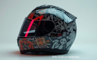 Pegatinas para cascos de motocicletas – Impresión Digital | Artes Graficas