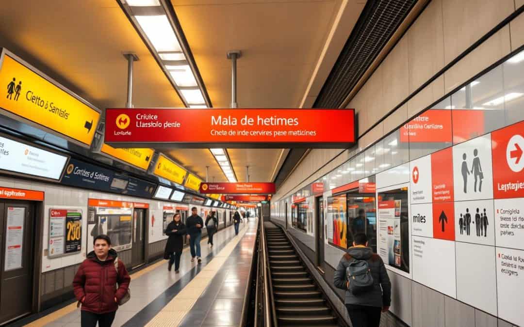 Rotulación en estaciones de metro – Artes Graficas Integradas