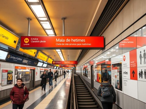 Rotulación en estaciones de metro – Artes Graficas Integradas