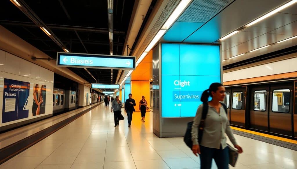 Señalética en estaciones de metro Señalética en estaciones de metro