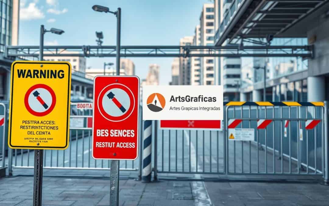Señalización de zonas de acceso restringido en Bogotá