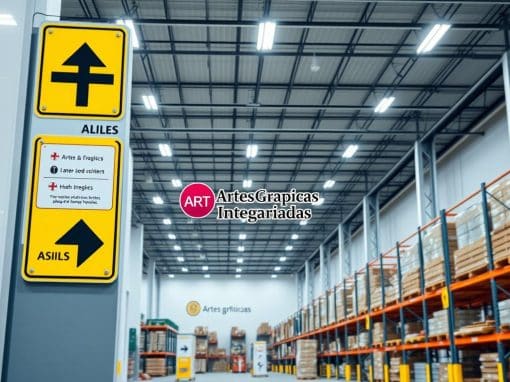 Señalización en almacenes con Artes Graficas Integradas Ltda