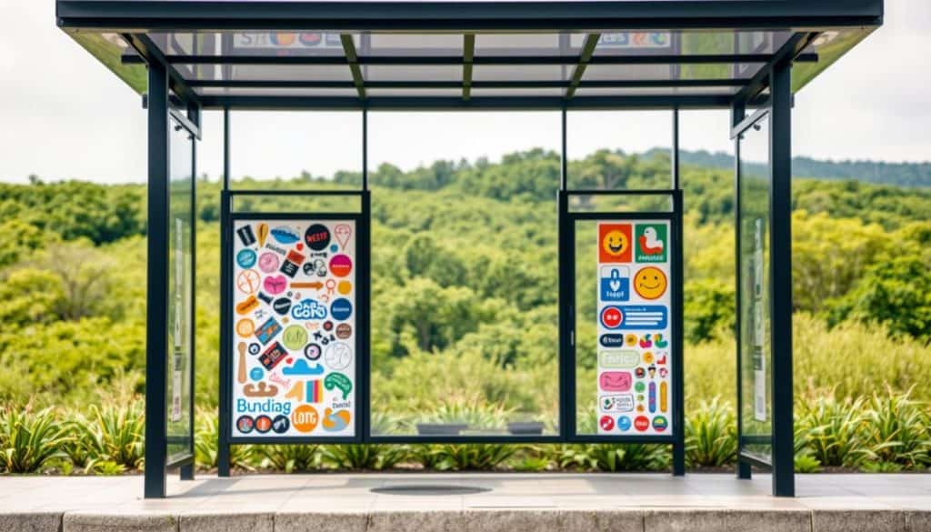 Stickers para paraderos de autobuses