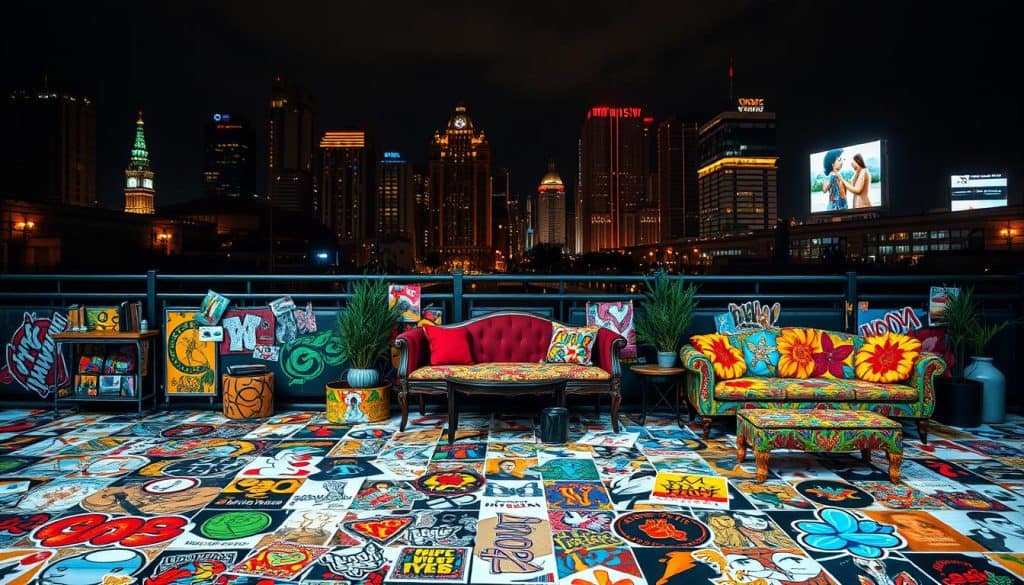 Vinilos adhesivos para mobiliario urbano