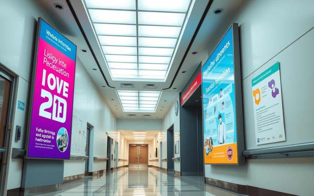 Vinilos informativos en hospitales – Impresión digital y más | Artes Graficas