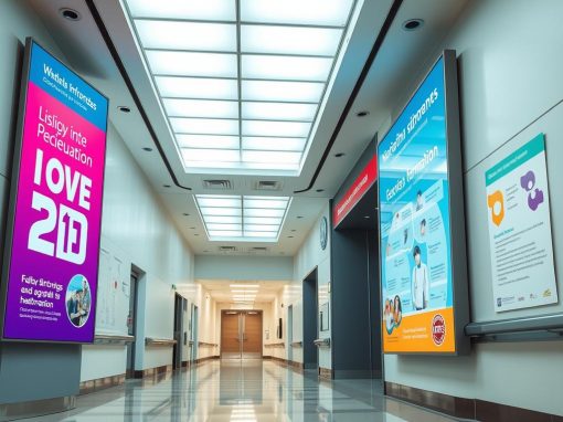 Vinilos informativos en hospitales – Impresión digital y más | Artes Graficas