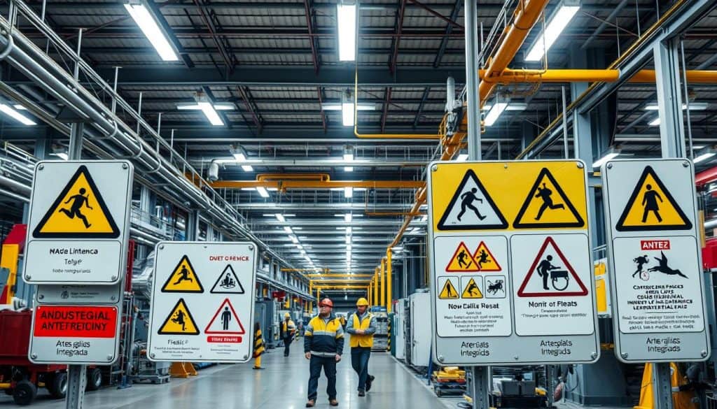 aplicación de señales de advertencia