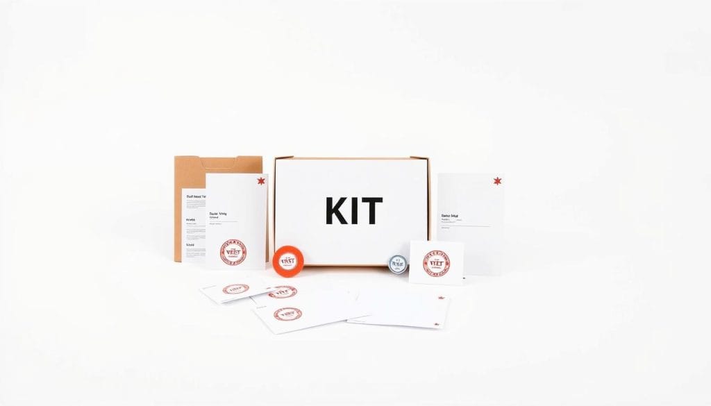 A hyper-realistic photograph of a personalized electoral kit on a plain white background. The kit is centered and prominently displayed, showcasing its various components such as voting cards, ballot envelopes, and electoral seals. The lighting is bright and even, accentuating the crisp details and high-quality materials of the kit. The overall composition is clean and minimalist, allowing the electoral kit to be the sole focus of the image. The scene conveys a sense of professionalism, precision, and attention to detail, reflecting the expertise of the manufacturer and wholesaler in the production and distribution of such specialized electoral materials. A hyper-realistic photograph of a personalized electoral kit on a plain white background. The kit is centered and prominently displayed, showcasing its various components such as voting cards, ballot envelopes, and electoral seals. The lighting is bright and even, accentuating the crisp details and high-quality materials of the kit. The overall composition is clean and minimalist, allowing the electoral kit to be the sole focus of the image. The scene conveys a sense of professionalism, precision, and attention to detail, reflecting the expertise of the manufacturer and wholesaler in the production and distribution of such specialized electoral materials.