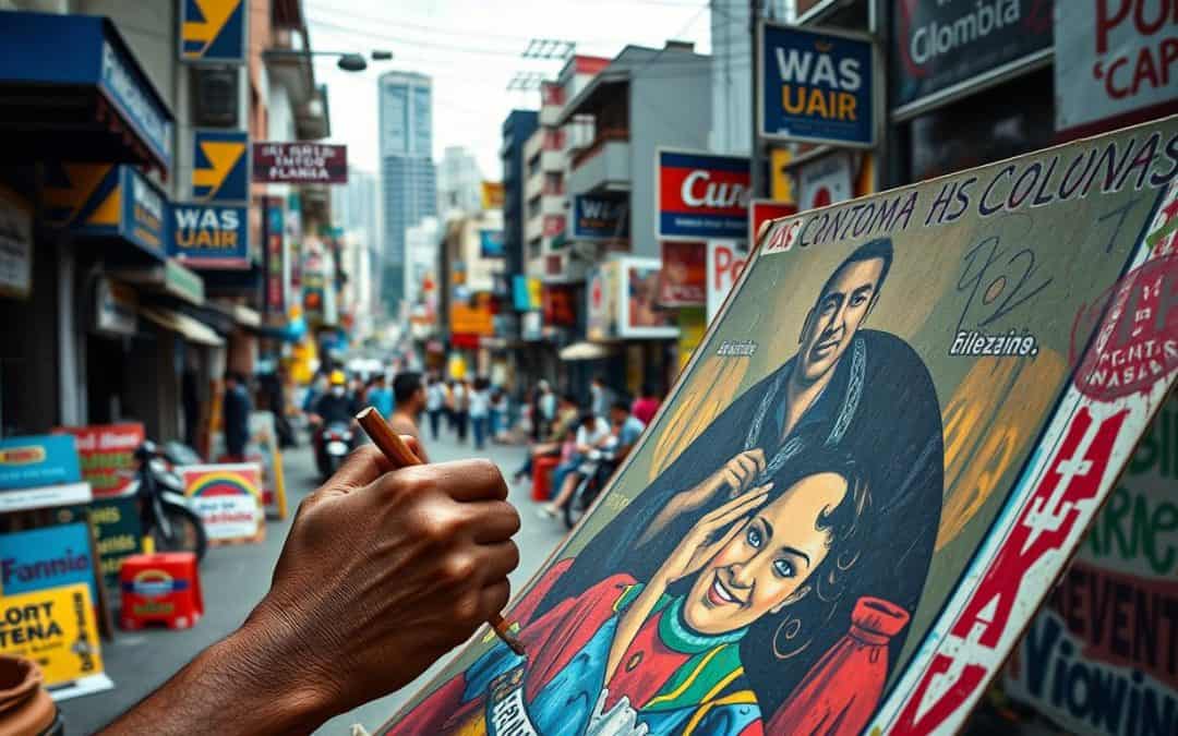 Fabricante de Tipos de Afiches Políticos: Vinilos y Señalizacion en Colombia
