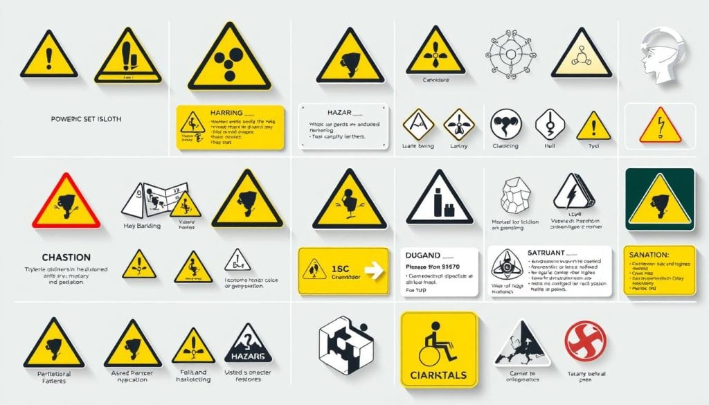 Detailed pictograms depicting the Globally Harmonized System (GHS) of Classification and Labeling of Chemicals. A vibrant, highly detailed set of icons showcasing hazard symbols, warning labels, and safety information for various chemical substances. Rendered in a clean, technical style with sharp, precise lines and a muted color palette. The pictograms are arranged in a grid format, allowing for easy identification and comprehension of the classification system. Subtle shadows and highlights add depth and dimensionality to the icons, creating a professional, authoritative visual presentation. The overall composition conveys a sense of order, safety, and regulatory compliance. Detailed pictograms depicting the Globally Harmonized System (GHS) of Classification and Labeling of Chemicals. A vibrant, highly detailed set of icons showcasing hazard symbols, warning labels, and safety information for various chemical substances. Rendered in a clean, technical style with sharp, precise lines and a muted color palette. The pictograms are arranged in a grid format, allowing for easy identification and comprehension of the classification system. Subtle shadows and highlights add depth and dimensionality to the icons, creating a professional, authoritative visual presentation. The overall composition conveys a sense of order, safety, and regulatory compliance.